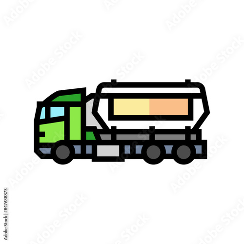 transportation wood pellets color icon vector. transportation wood pellets sign. isolated symbol illustration