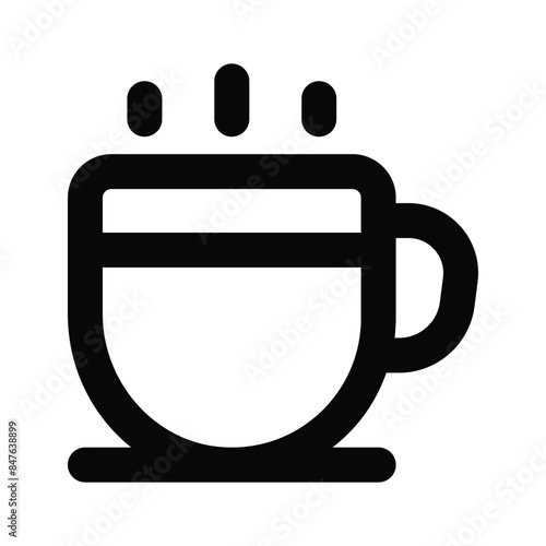 Get this amazing icon teacup in modern style, premium vector photo