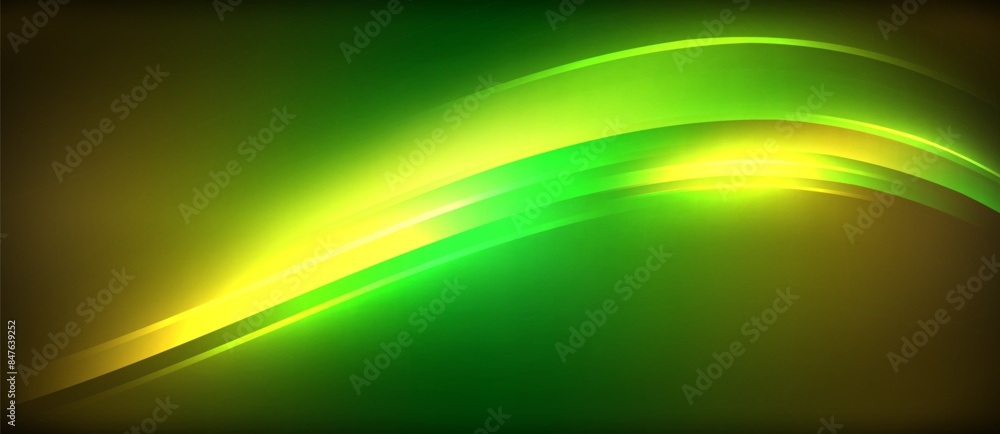 Neon glowing circle rays, light round lines in the dark, planet style neon wave lines. Energetic electric concept design for wallpaper, banner, background Neon glowing circle rays, light round lines in the dark, planet style neon wave lines. Energetic electric concept design for wallpaper, banner, background