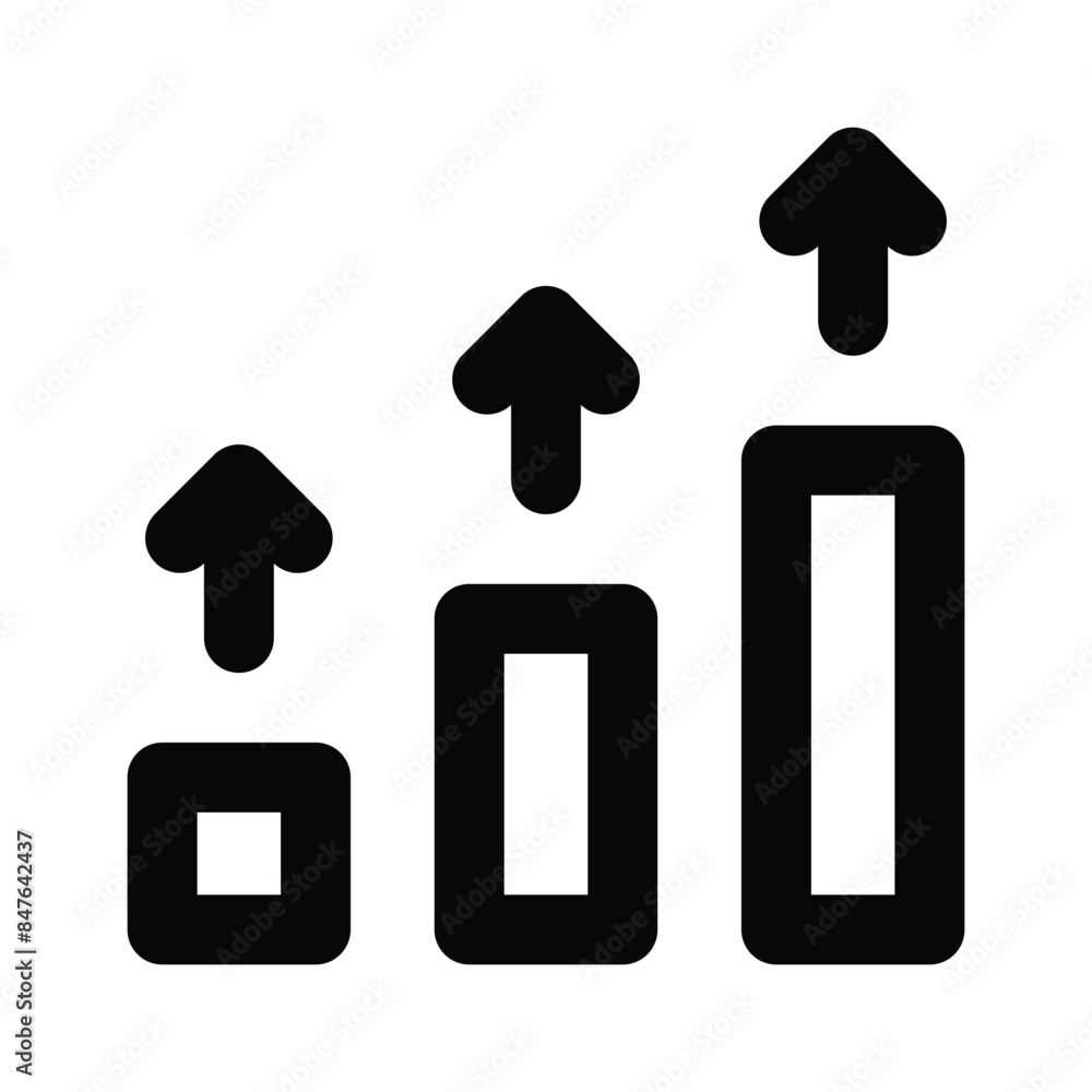 Get this amazing icon of growth chart in trendy style Get this amazing icon of growth chart in trendy style