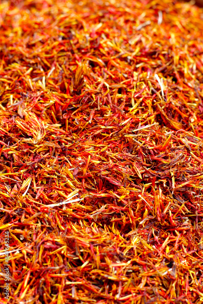 Fototapeta premium Dried Safflower, False Saffron, Saffron Thistle