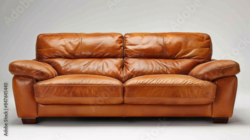 革製のソファ