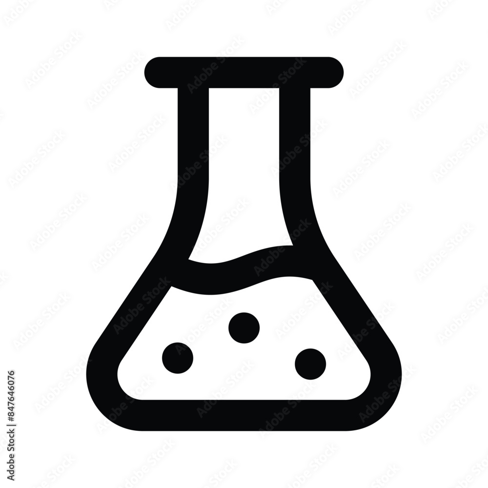 Chemical flask, well designed icon of lab experiment, business experiment vector Chemical flask, well designed icon of lab experiment, business experiment vector