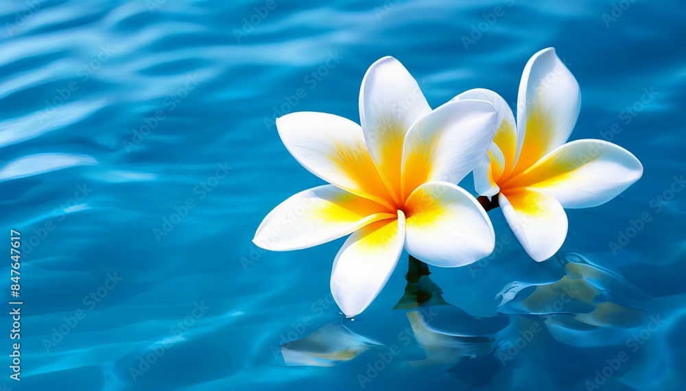 plumeria flower in water plumeria flower in water