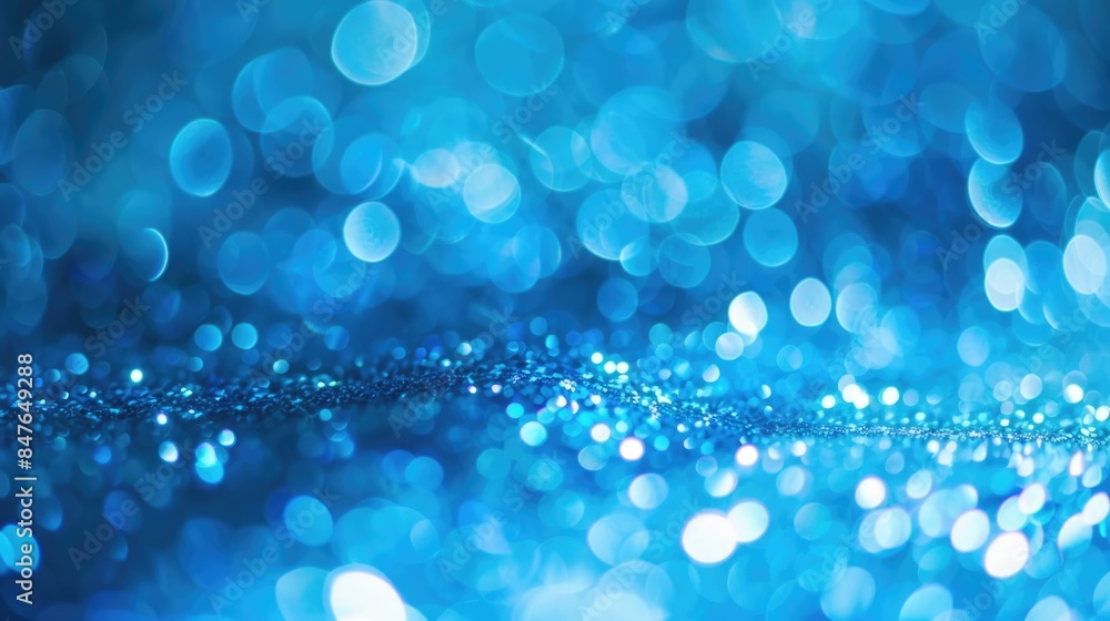 Light Blue Lights. Abstract Bokeh Background with Defocused Glow and Shine Light Blue Lights. Abstract Bokeh Background with Defocused Glow and Shine