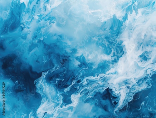 Wallpaper Mural Light Blue Abstract. Beautiful Artistic Background in Calm Blue Tones Torontodigital.ca