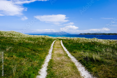 country road on the isle of iona