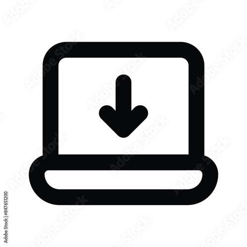 Ready to use icon of upload in editable style, up for premium use