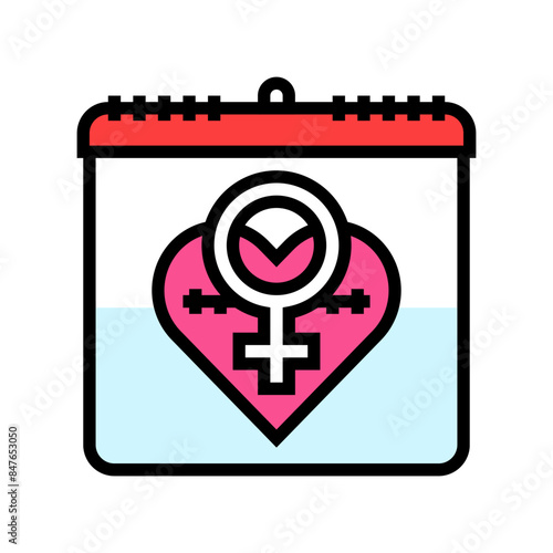 zero tolerance for female genital mutilation color icon vector. zero tolerance for female genital mutilation sign. isolated symbol illustration
