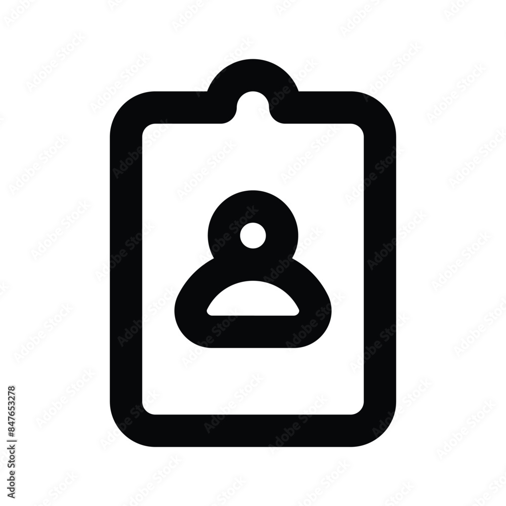 Take a look at creative icon of resume, user profile vector Take a look at creative icon of resume, user profile vector
