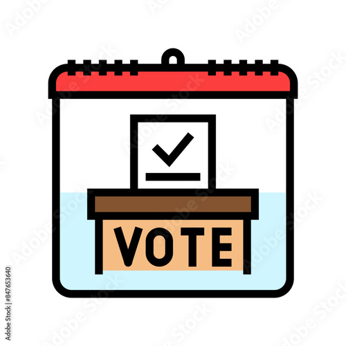 democracy international day color icon vector. democracy international day sign. isolated symbol illustration