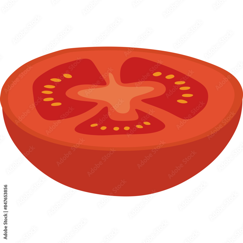 Tomato Slice Illustration Tomato Slice Illustration