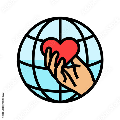 eradication of poverty international day color icon vector. eradication of poverty international day sign. isolated symbol illustration