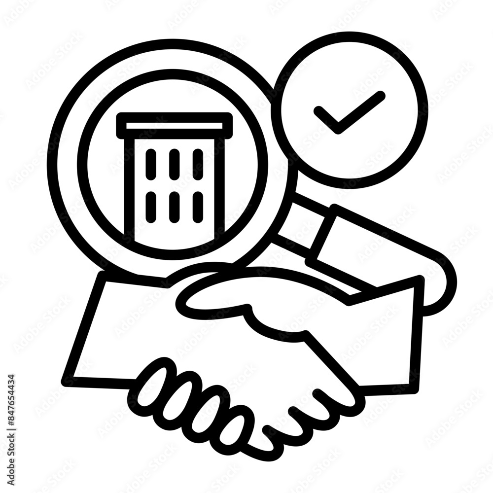 I used a magnifying glass to find the company I was looking for.