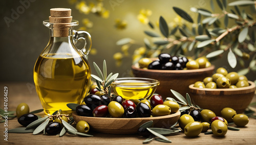 olives and oil