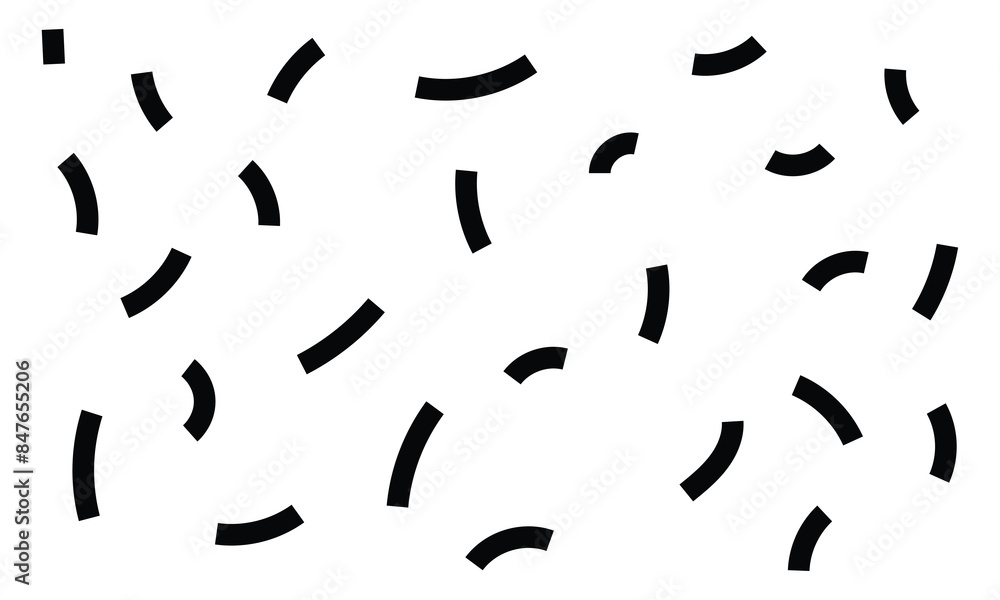 Hand drawn simple sprinkle seamless pattern with black confetti and stars isolated with white background. vector Illustration for holiday, party, birthday, invitation. Hand drawn simple sprinkle seamless pattern with black confetti and stars isolated with white background. vector Illustration for holiday, party, birthday, invitation.