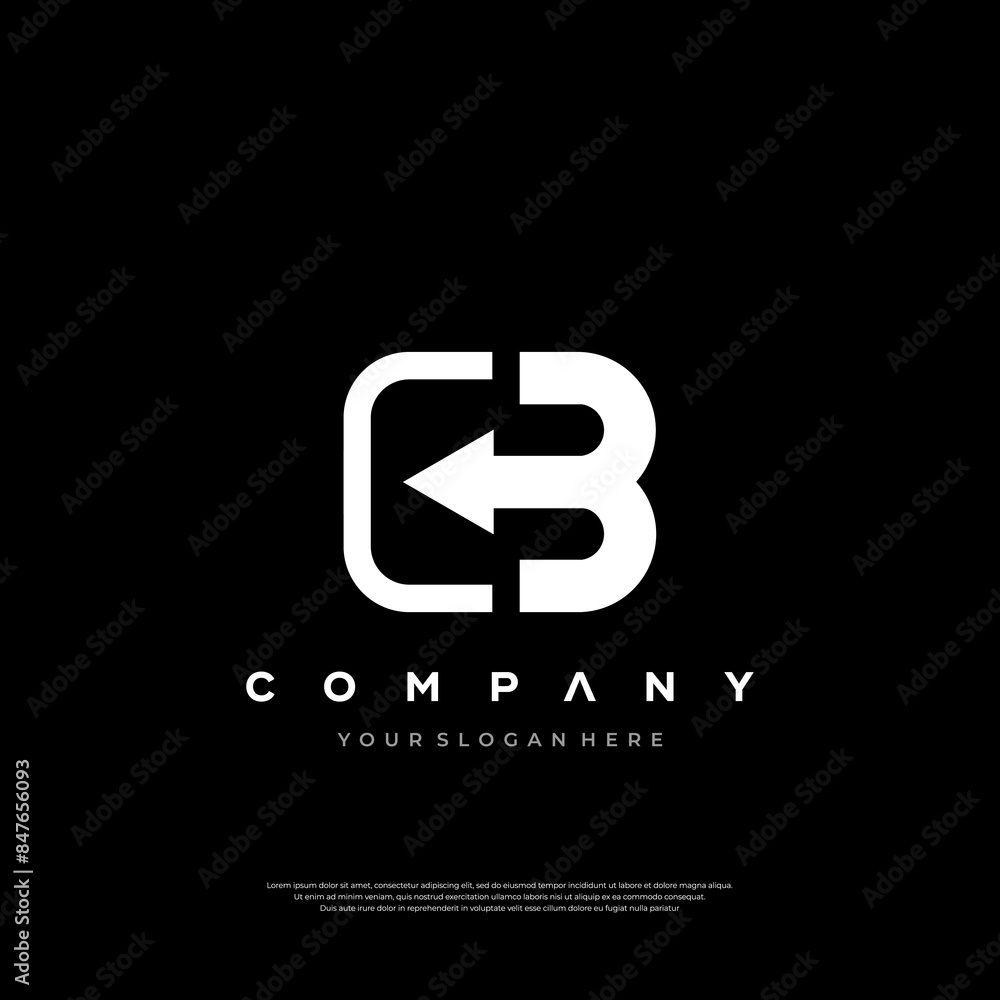 Obraz premium CB Monogram Mastery Elegant Design Elements