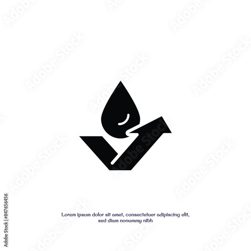 waterproof concept solid icon vector design good for web and mobile app