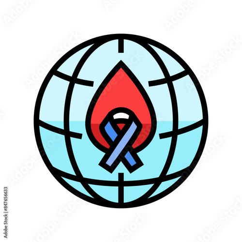 mental health world day color icon vector. mental health world day sign. isolated symbol illustration