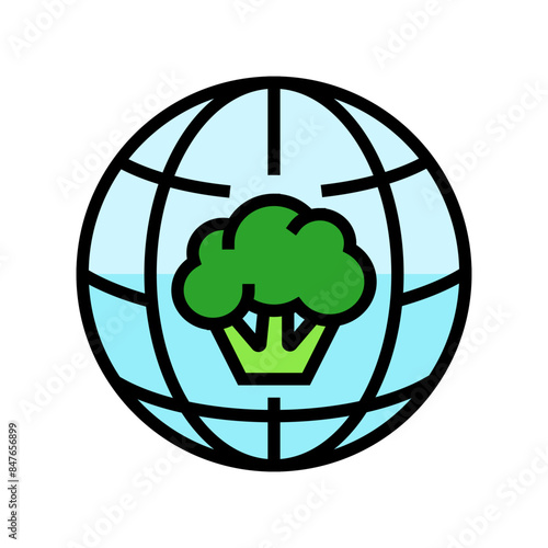 cancer world day color icon vector. cancer world day sign. isolated symbol illustration