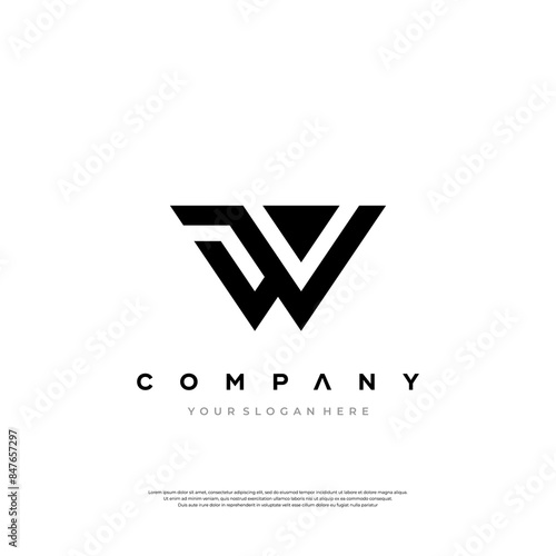 Whimsical W Monogram Playful Elegance