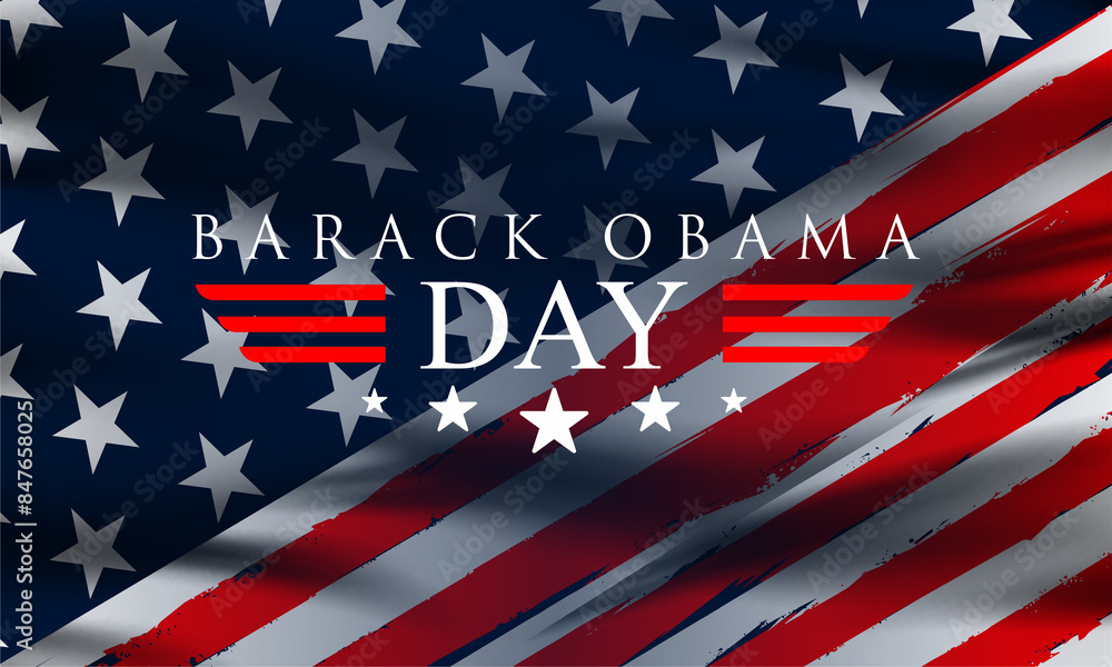 Barack Obama day theme poster. Vector illustration. Suitable for Poster, Banners, campaign and greeting card. Barack Obama day theme poster. Vector illustration. Suitable for Poster, Banners, campaign and greeting card.