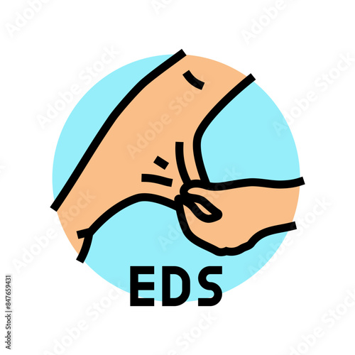 ehlers danlos syndrome disease color icon vector. ehlers danlos syndrome disease sign. isolated symbol illustration photo