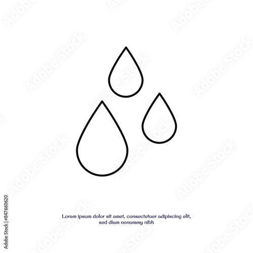 waterproof concept thin outline icon vector design good for web and mobile app