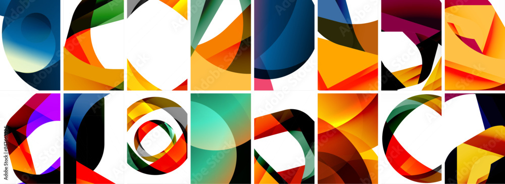 Collection of abstract background with waves, colorful shapes and 3d shadow effect. Vector Illustration For Wallpaper, Banner, Background, Card, Book Illustration, landing page Collection of abstract background with waves, colorful shapes and 3d shadow effect. Vector Illustration For Wallpaper, Banner, Background, Card, Book Illustration, landing page