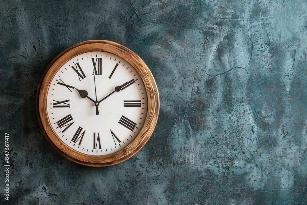 custom made wallpaper toronto digitalClock on the wall with roman numerals