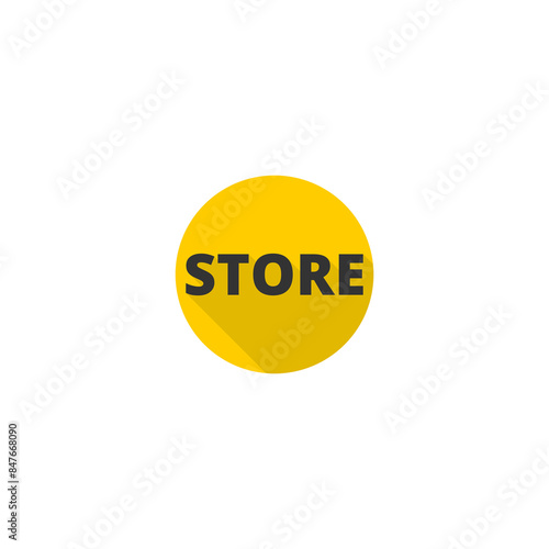 Store word icon isolated on transparent background