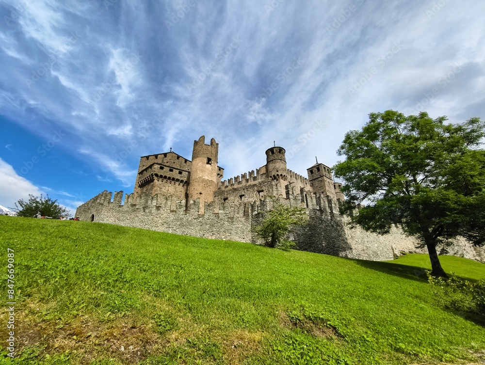 Castello di Fénis - Italien - Aosta Tal Castello di Fénis - Italien - Aosta Tal