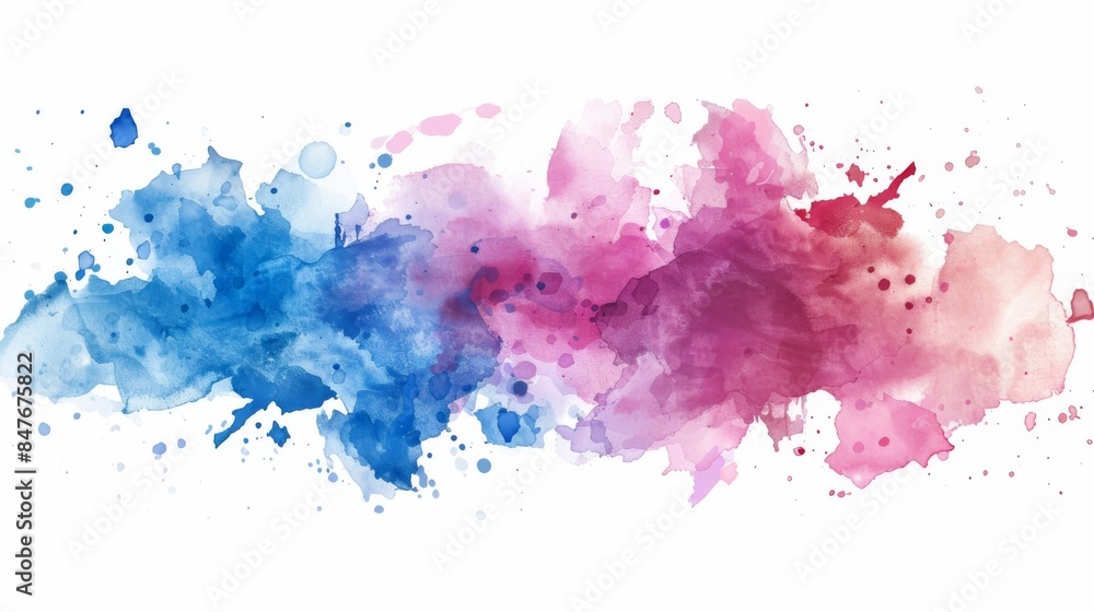 Obraz premium Watercolor brush background illustration generated by ai