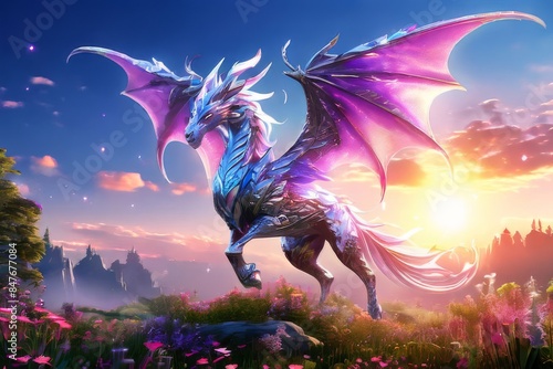 AI Image Generator, Majestic Dragonian Realm photo