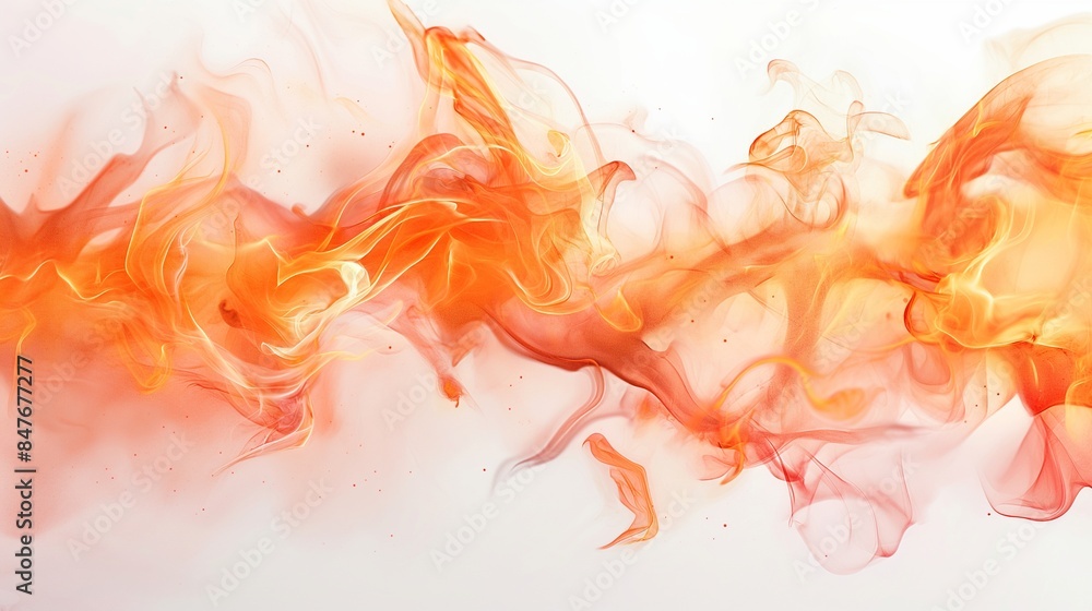 fire on white background fire on white background