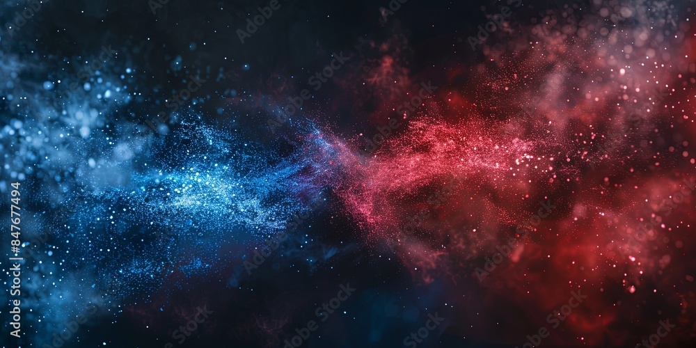 Naklejka premium Patriotic Sparkle Glitter Fusion