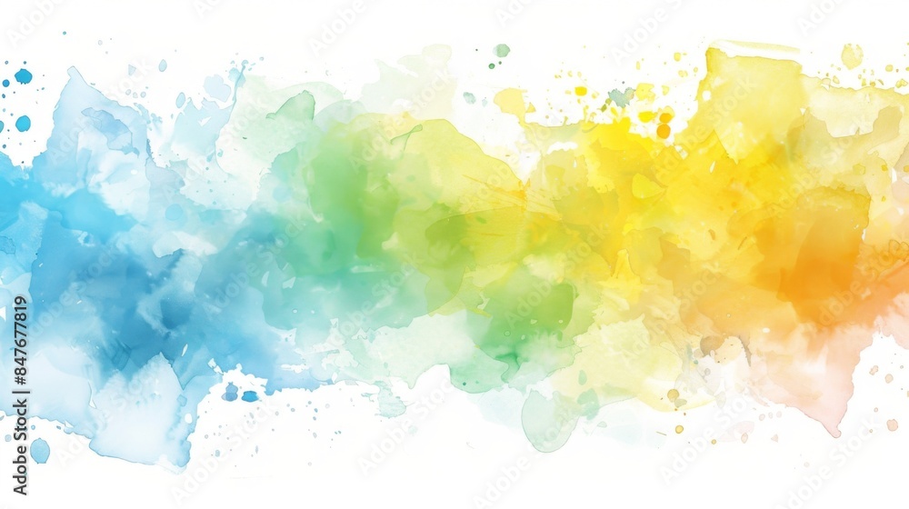 Obraz premium Watercolor brush background illustration generated by ai