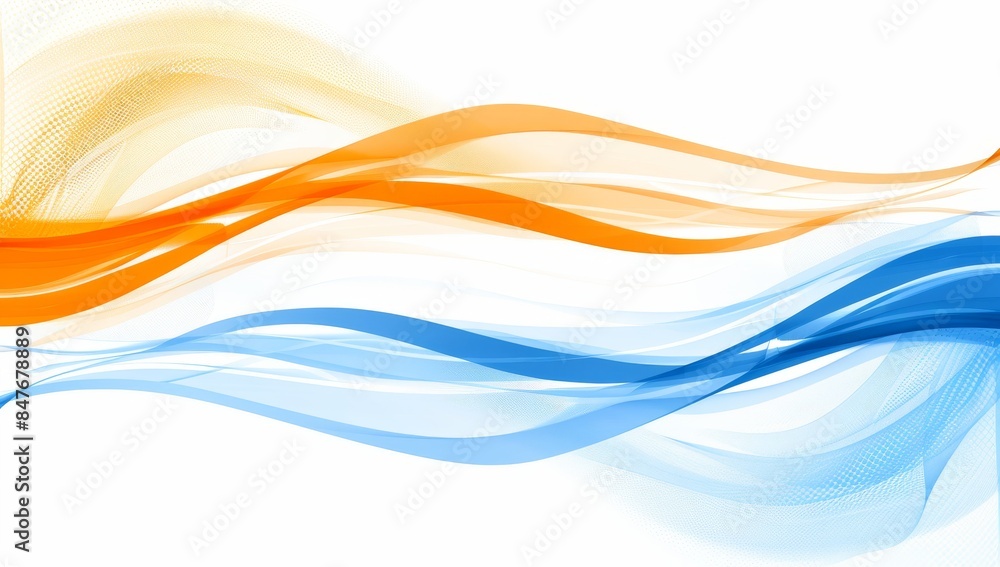 Naklejka premium Abstract wavy patterns with a mix of earthy and cool tones, creating an organic feel.