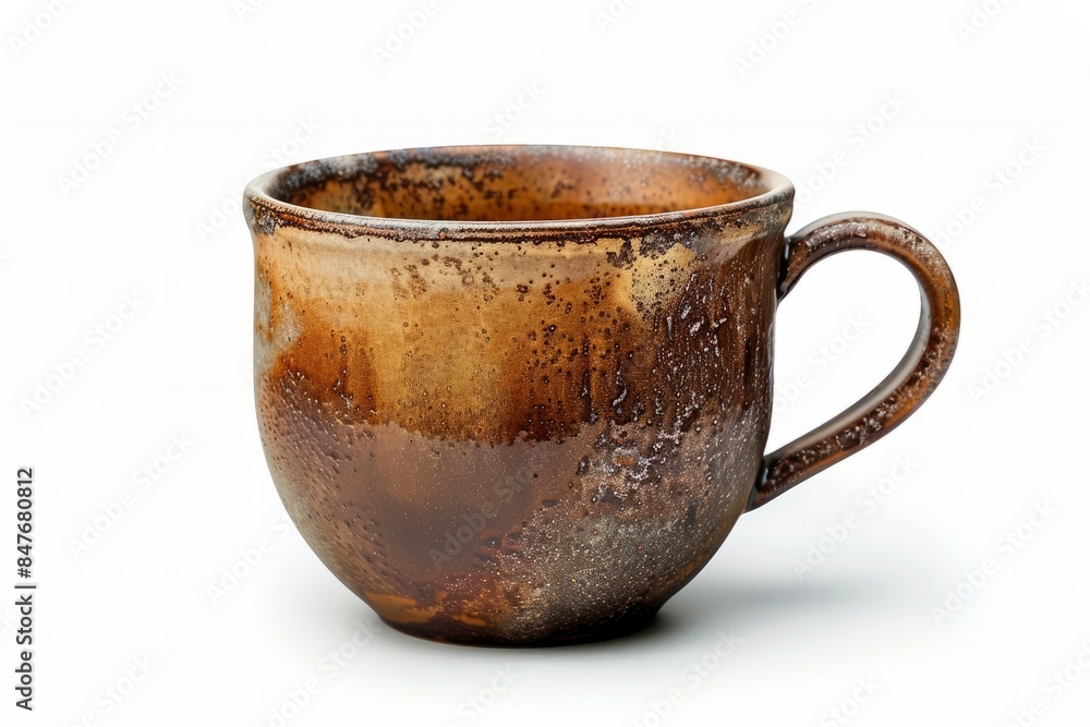 Empty coffee ceramic cup isolated on white background, cut out Empty coffee ceramic cup isolated on white background, cut out