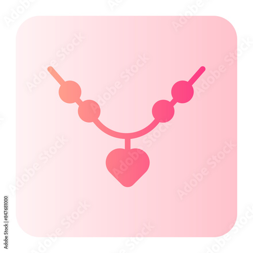 necklace gradient icon