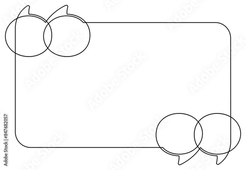 quote design template copy space one line continuous