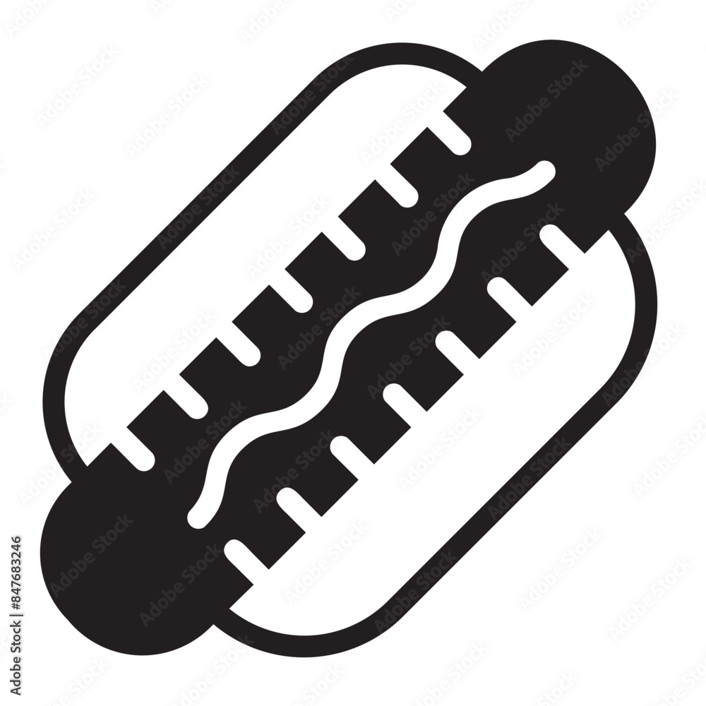 hotdog glyph icon hotdog glyph icon
