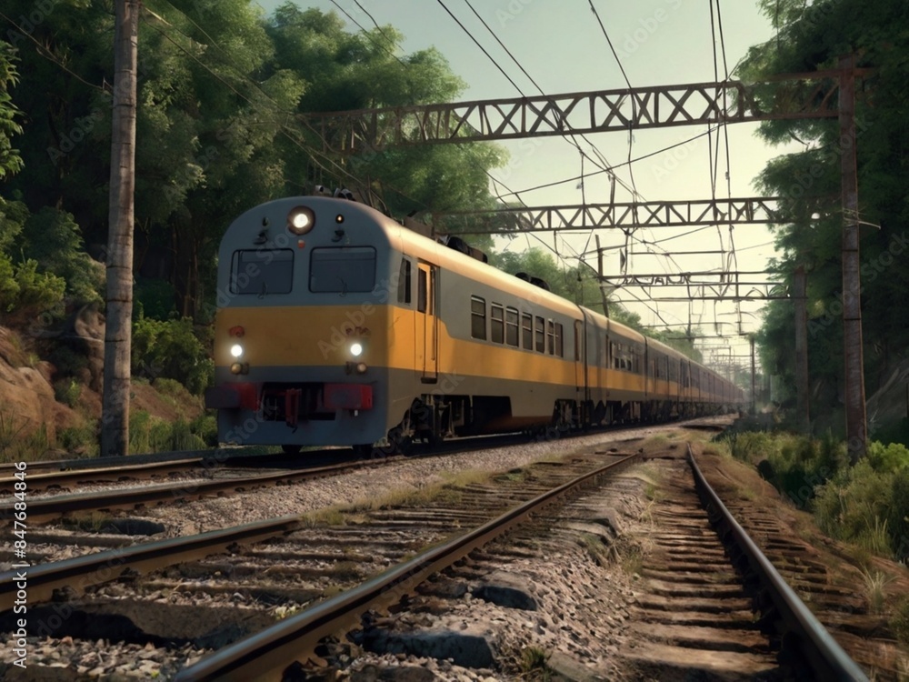 train on the railway train on the railway