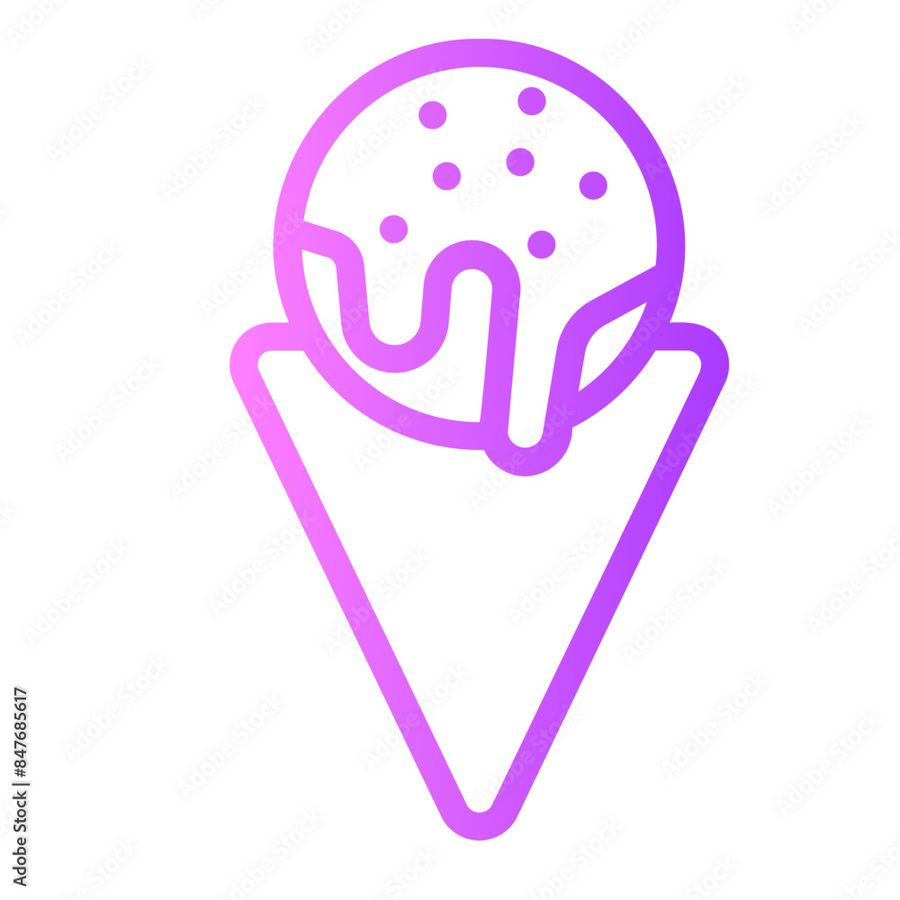 Snow Cone gradient icon Snow Cone gradient icon