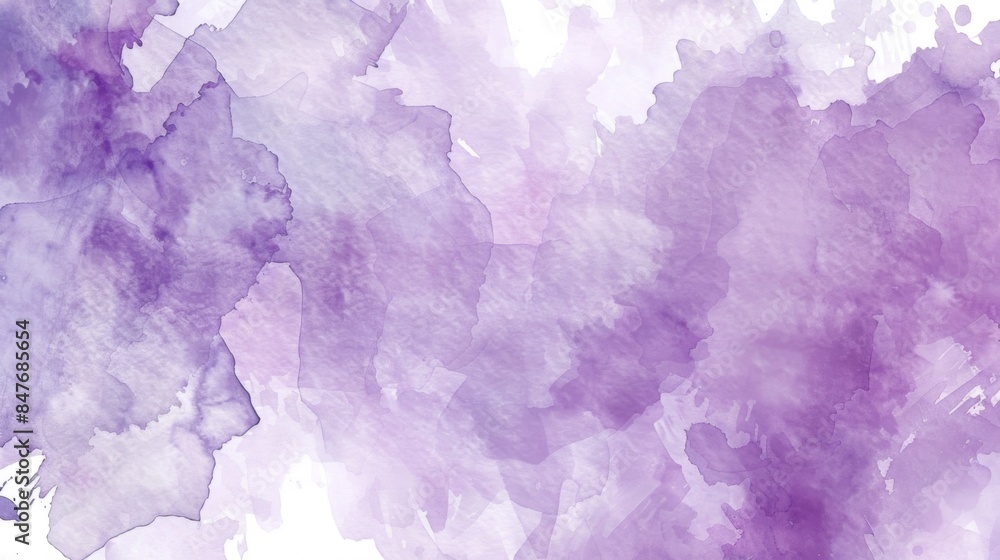 Obraz premium Watercolor brush purple background illustration generated by ai