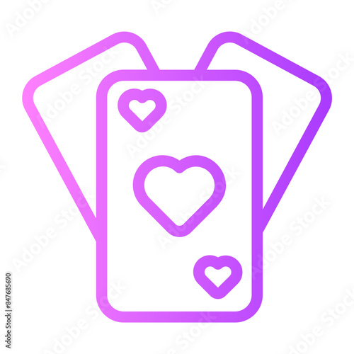 Card Games gradient icon photo