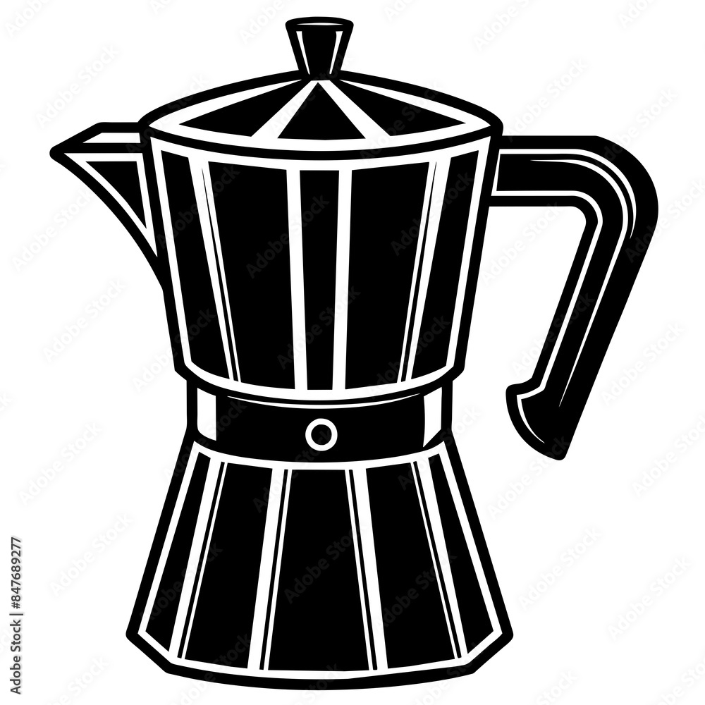 cafetera icon silhouette vector art illustration. cafetera icon silhouette vector art illustration.