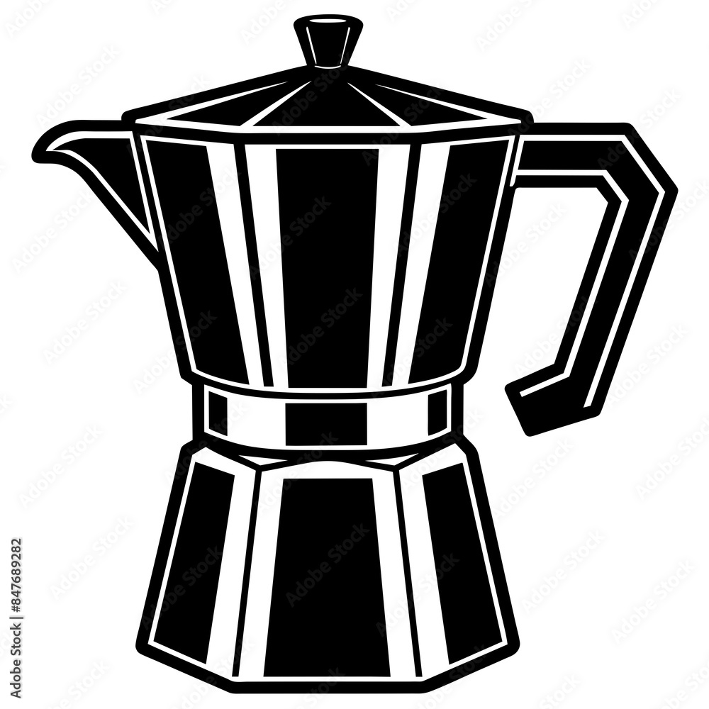 cafetera icon silhouette vector art illustration. cafetera icon silhouette vector art illustration.