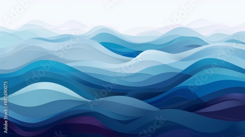 Wallpaper Mural Sea ocean wave background illustration generated by ai Torontodigital.ca