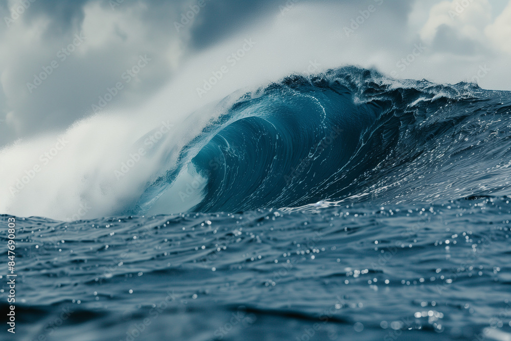 Close-Up of Powerful Ocean Waves Close-Up of Powerful Ocean Waves